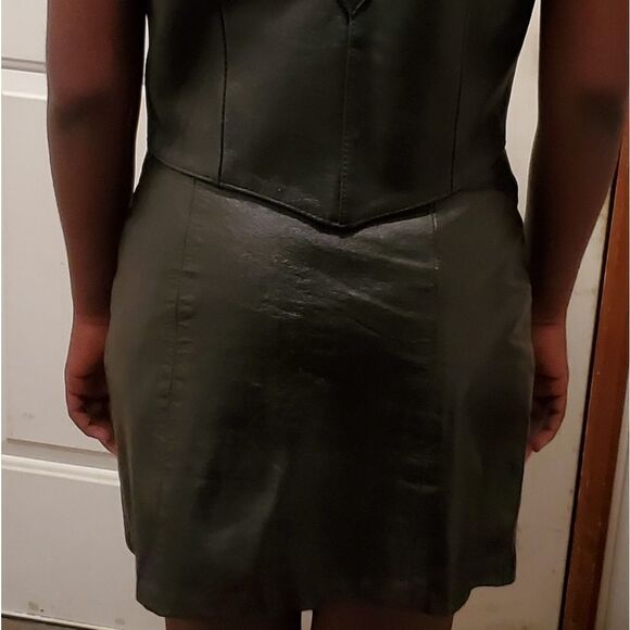 Hot Leathers genuine black leather motocycle vest - Picture 5 of 8